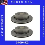 Set Of 2 Rear Brake Rotors For Jaguar , Base on Fitment Chart , 34094X2 (for: Jaguar)