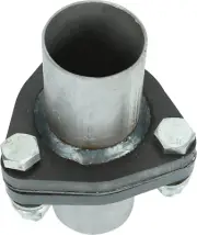 Exhaust Triangle Flange Quickfix Repair Pipe Kit W/Gasket & Hardware Universal 2