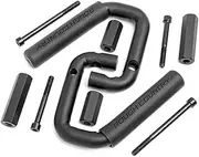 Rough Country Front Black Steel Grab Handles for 07-18 Jeep Wrangler JK - 6501
