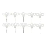 Heavy Type Plastic Tent Screw Pegs Weatherproofed Outdoor Ground Anchors