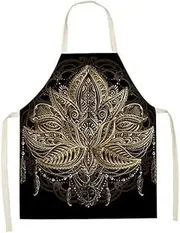Funny Apron Buddhism Mandala Lotus Pattern Kitchen Apron Sleeveless Pinafore Cook Wear Cooking Accessories Chef Bib Chef Apron