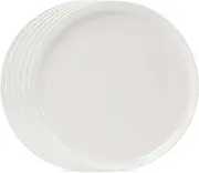 salt&pepper Canteen Dinner Plates, White, 27 cm (Set of 6)