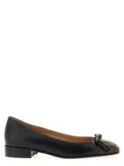 [Valentino Garavani] Valentino Garavani-Valet Du Roi Flat Shoes Nero-Donna 37