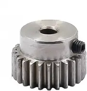 Brushless Motor Pinion Motor Gear,Step Miter 1pcs 1M 26T Metal Gear 6mm 8mm 10mm 12mm Bore Spur Gear 1 Module 26 Teeth Reduction Gears for Principal Shaft Gear spur Bevel(8mm Bore)