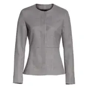 MaxMara Women's Giochi Basketweave Jacquard Blazer Jacket Black MSRP: $1,165