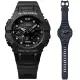 【CASIO 卡西歐】G-SHOCK 全新錶殼智慧藍芽碳纖維核心防護雙顯錶-全黑(GA-B001-1A 創新結構)