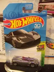 2018 HOT WHEELS #119-1 17 PAGANI HUAYRA ROADSTER GRY CHRM 10SP AMER CA