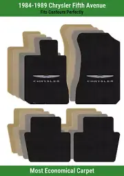 Lloyd Velourtex Front & Rear Mats for '84-89 Fifth Avenue w/Chrysler Wings w/ C (for: Chrysler)