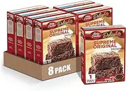 Betty Crocker Delights, Supreme Original Brownie Mix, 16 oz Box (Pack of 8)