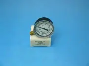 Marsh J4652 Pressure Gauge 2-1/2" 160 PSI/kPa Lower 1/4" NPT Steel/Arcylic