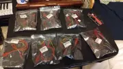 7 NEW PACK PCI-E 1x to 16x Powered USB3.0 GPU Riser Extender w/ Adapter Card