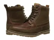 Kenneth Cole Reaction Soak It In Brown Leather Ankle Boots Men's 8