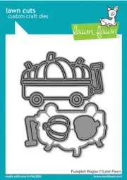 Lawn Cuts Pumpkin Wagon Stand-Alone Dies Lawn Fawn