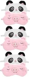 FOMIYES 3sets Plush Eye Mask Blind Fold Eyelash Sleep Mask Skincare Eye-patch Under Eye Patches Protective Shield for Eyes Under Eye Mask Eye Compress for Dry Eyes Eye Masks Covers 2pcs*3