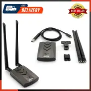 Long-Range Dual-Band AC1200 Wireless USB 3.0 Type-C Wi-Fi Adapter W/2X 5Dbi