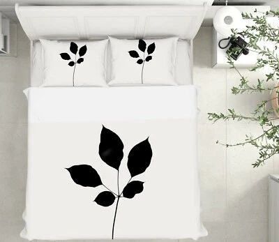 3D Simple Leaves 3580NA Bed Pillowcases Quilt Cover Duvet Boris Draschoff Fay