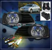 FOR 07 08 09 TOYOTA CAMRY CE LE XLE CLEAR FOG LIGHTS LAMP+3000K HID+COVER+SWITCH (for: Toyota)