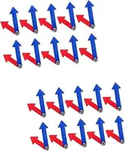 TOKIDNY 20sets Movable Clock Hands for Boy Girl Educational Toy for Teaching Telling Clock Needles Bright Colors for Parents and Teachers to Learning
