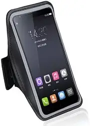 DFV mobile - Armband Professional Cover Neoprene Waterproof Wraparound Sport with Buckle for Samsung Galaxy Core Plus SM-G350 - Black