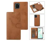 Detachable Wallet Phone Case for Easy Portability (Brown), Flip Case for Samsung Galaxy A22 5G (Not for 4G)