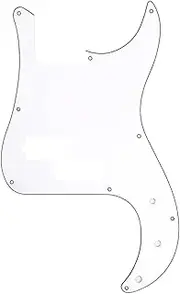 TTETTZ Guitar Pickguard Musical Instrument Accessory Stylish Sturdy Spare Part Professional Practical Repair Bass Pick Guard, White