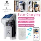 Wireless Video Doorbell Rain Cover Camera Intercom Waterproof Solar Charging