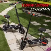 Off-Road Foldable Electric Scooter 1500W/2000W 10"/11" Tyre 40-50KM E-Bike