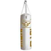 WHITE & GOLD COMMERCIAL GRADE 4FT BOXING BAG