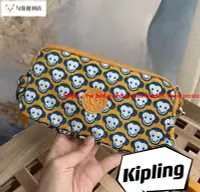 在飛比找Yahoo!奇摩拍賣優惠-Kipling 猴子包 黃色千面猴 K70109 拉鍊手掛包