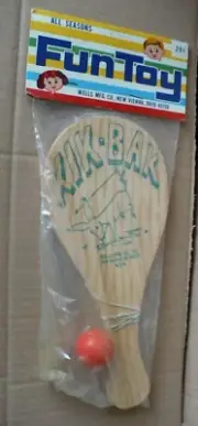 VINTAGE KIK-BAK PADDLE BALL KICKING MULE DONKEY NEW SEALED