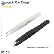 Eyebrow Plucking Tweezers Slanted/Pointed Hair Removal Women Eyelash Extension