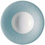 Raynaud Mineral Irise Tea Cup and Saucer Plate, Sky Blue,