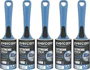 Evercare All Purpose Lint Brush, Value Pack - 5 Rollers (300 Sheets Total), Blue