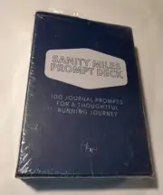 The Sanity Miles Deck of Journal Prompts, Mindful Movement Daily Journal