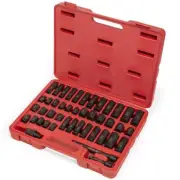 Stark Impact Socket Set 44PC 6-Point SAE & Metric Deep Shallow Standard 3/8" ...