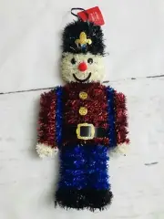 Christmas Wall/Home Decor 7”X 14” Tinsel Nutcracker Toy Soldier