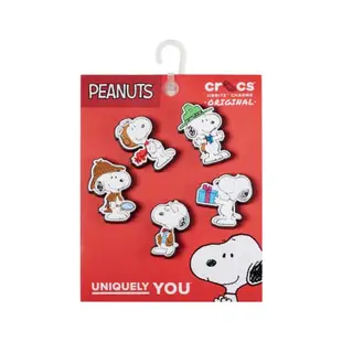 預購Crocs正版新品限量史奴比鞋扣Peanuts 5入組