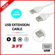 10X USB 3' Extension Cable Cord M-F for Samsung Galaxy S21 / S21+ /S21 Ultra