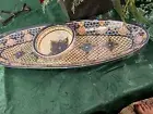 Pottery Barn Del Sol Melamine Oval Chip & Dip Server NEW