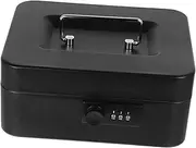 Angoily Box Elegant Cash Lockable Box with Key Secure Storage Container for Home Accessories Design and Flat Bottom for Stability for Valuables and Organization