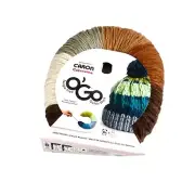 Caron OGo Colorama Yarn Tangled-Free Quick-Start 100% Acrylic Multicolor Brown/G