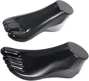 Anneome 1 Pair Foot Model Anklets for Women Shoe Trees Shoe-Stretcher Shoe Rack for Closet Shoe Shaper Women Feet Model Shoe Organizer Door Hanger Mannequins for Shorts Kit Plastic Black