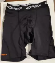 Shock Doctor Black Compression Shorts with Bio-Flex Athletic Cup Small