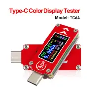 TC64 Type-C USB Color LCD Voltmeter Ammeter Voltage Current Meter Multimeter