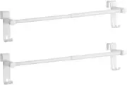 Retractable Towel Rail, Bathroom over the Door Hanging Towel Rack with Hooks, St