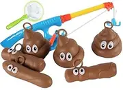 Goalftek Fishing Bath Game Toys Magnetic Fishing Toys Kids Bath Fishing Game Toy Set Floaters Poo Float Bathing Prank Toys Fishing Toy