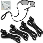 [SIGONNA] Eyeglasses String Holder Straps Cord - 4 Premium Eyeglass Chains for Men Women
