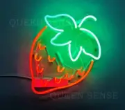 Strawberry Fruit Acrylic 14" Neon Light Sign Lamp Bedroom Home Wall Decor Glass