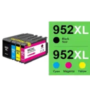 4 Pack Compatible HP 952XL Ink Cartridges Replacement Combo Pack - Black & Color