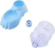 PERSELOSO Large Capacity Automatic Pet Feeder Dispenser for Cats and Dogs Slow Food Feeding Bowl Transparent Design for Easy Monitoring Detachable for Cleaning Gravity Controlled Water Flow